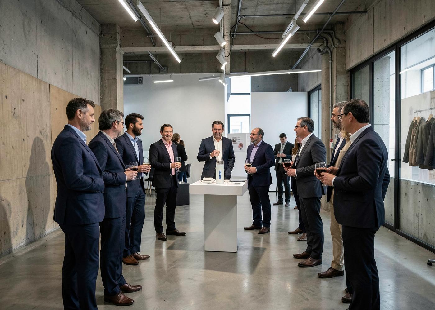 Presentación corporativa en un espacio industrial de Madrid